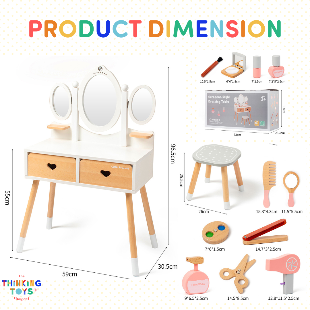 Classic Heart Vanity Dresser