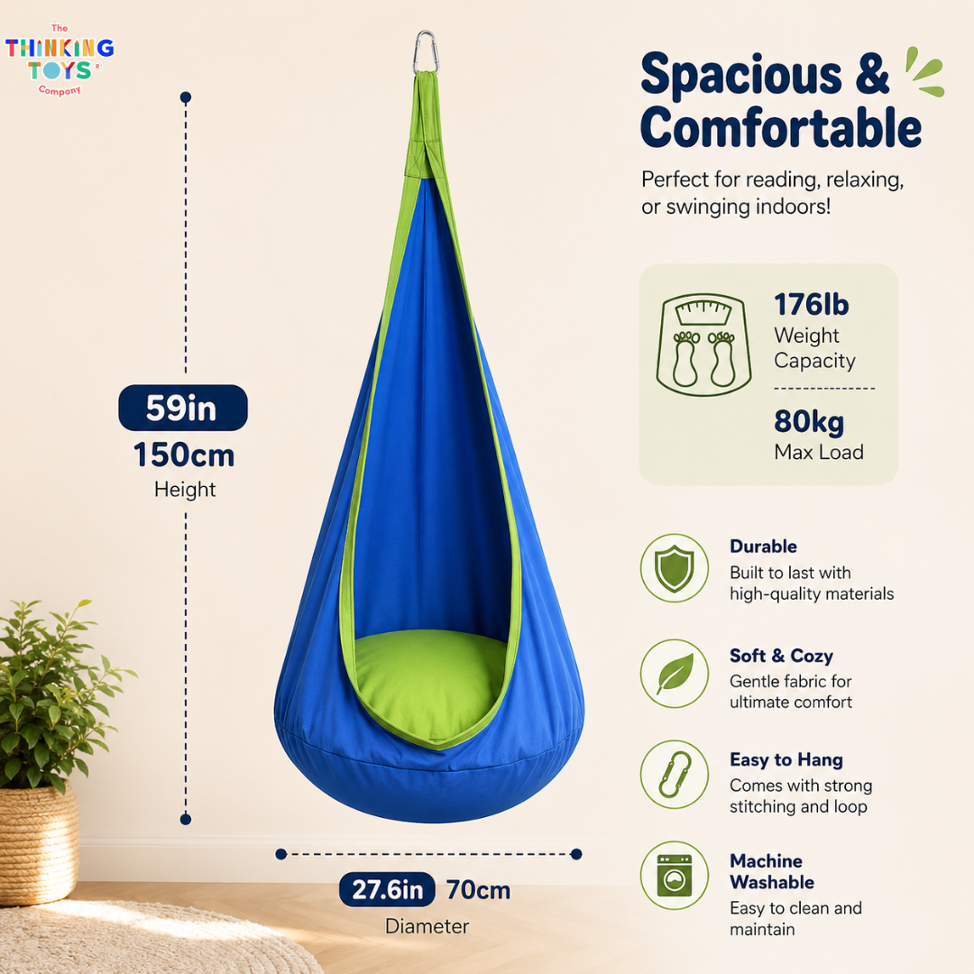 Kids Sensory Hanging Pod Swing