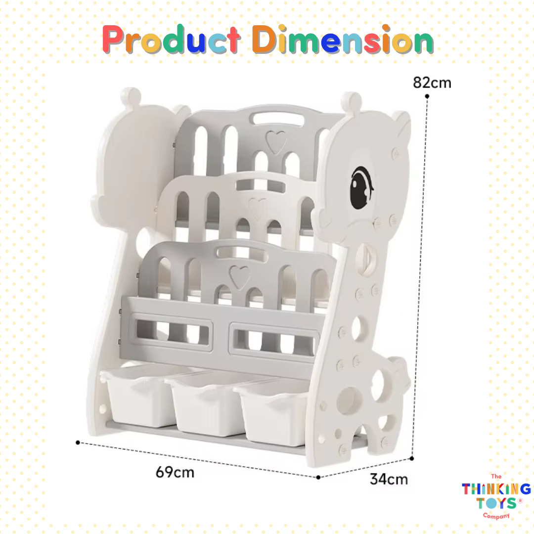 Luna Reading Shelf with Toy Storage