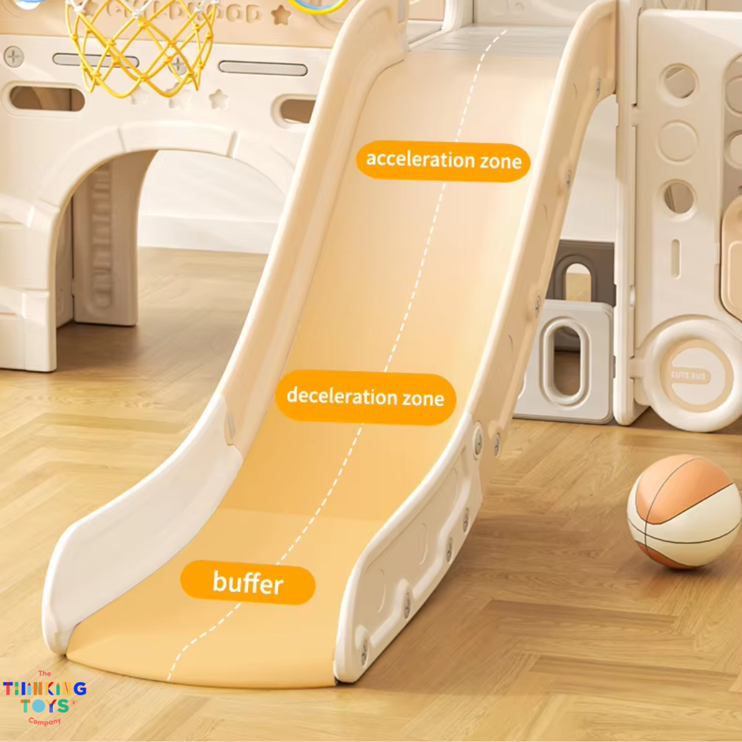 KUMI CAR PLAYHOUSE WITH SLIDE PLAYGROUND