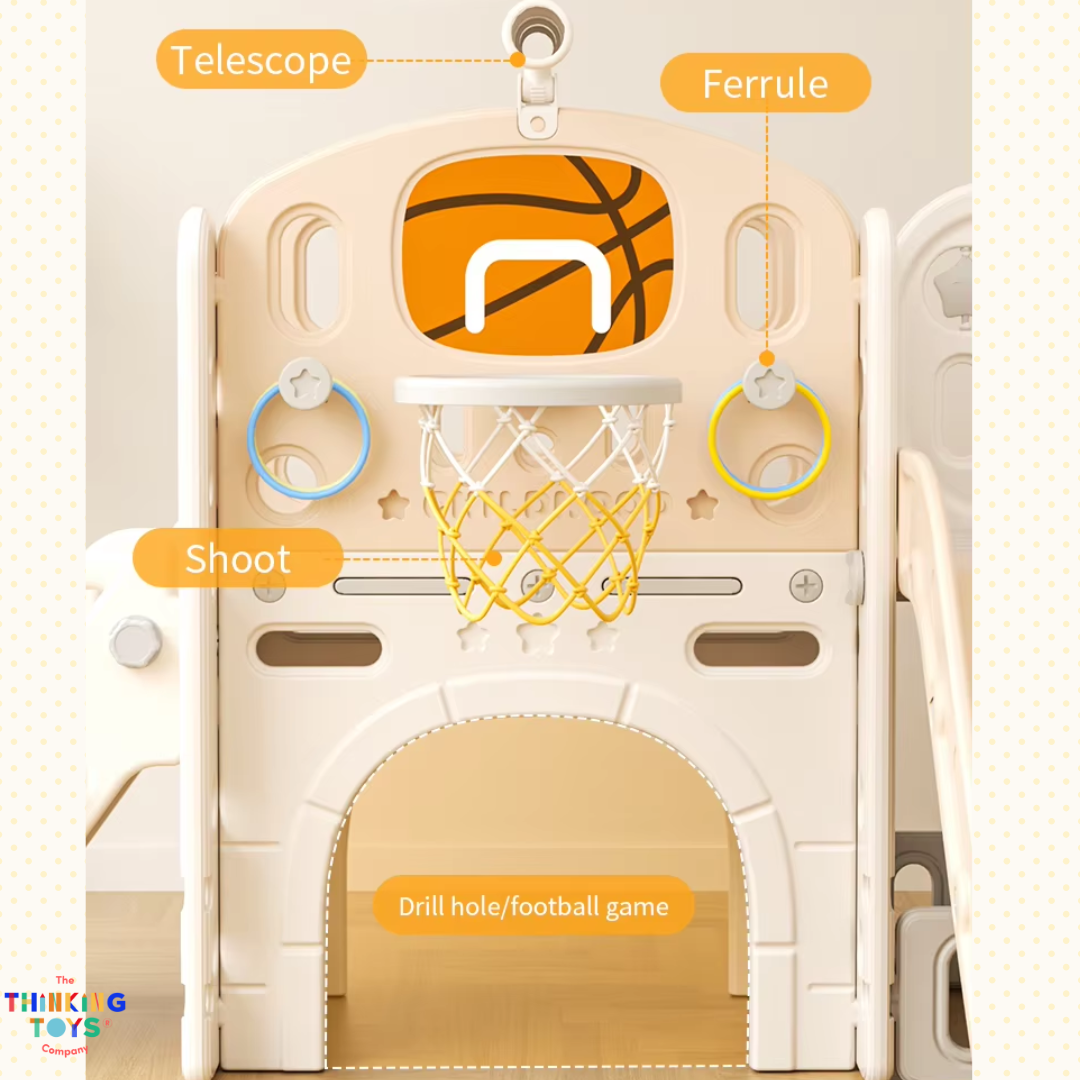 KUMI CAR PLAYHOUSE WITH SLIDE PLAYGROUND