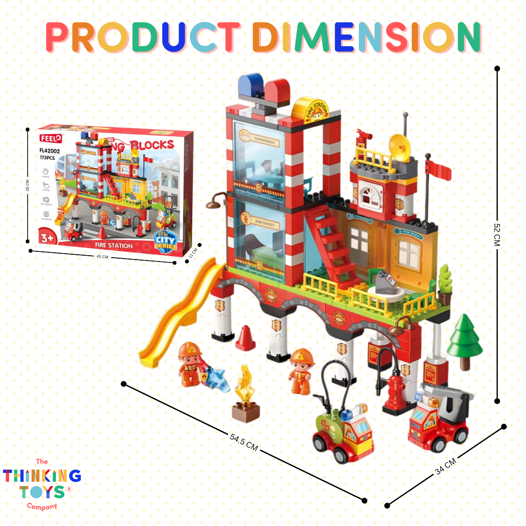 CREATIVE BUILDING BLOCKS Fire Station 173 PCS