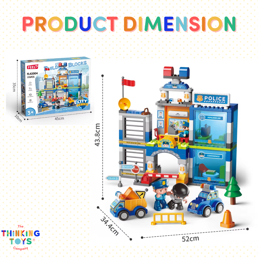 CREATIVE BUILDING BLOCKS Police Station 175 PCS