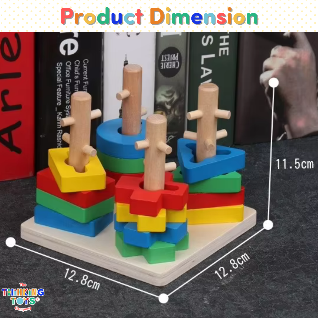 Tiny Thinkers Shape & Color Stack Tower