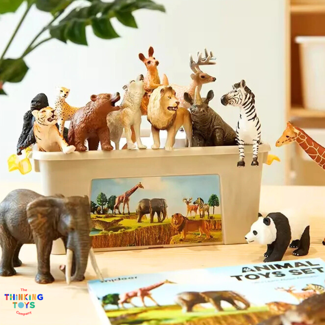 AT002, MIDEER Realistic Animal Toy Set, The MIDEER Realistic Animal Toy Set introduces kids to wildlife with lifelike figurines. Perfect for learning, pretend play, and creativity, it sparks curiosity about animals and nature.