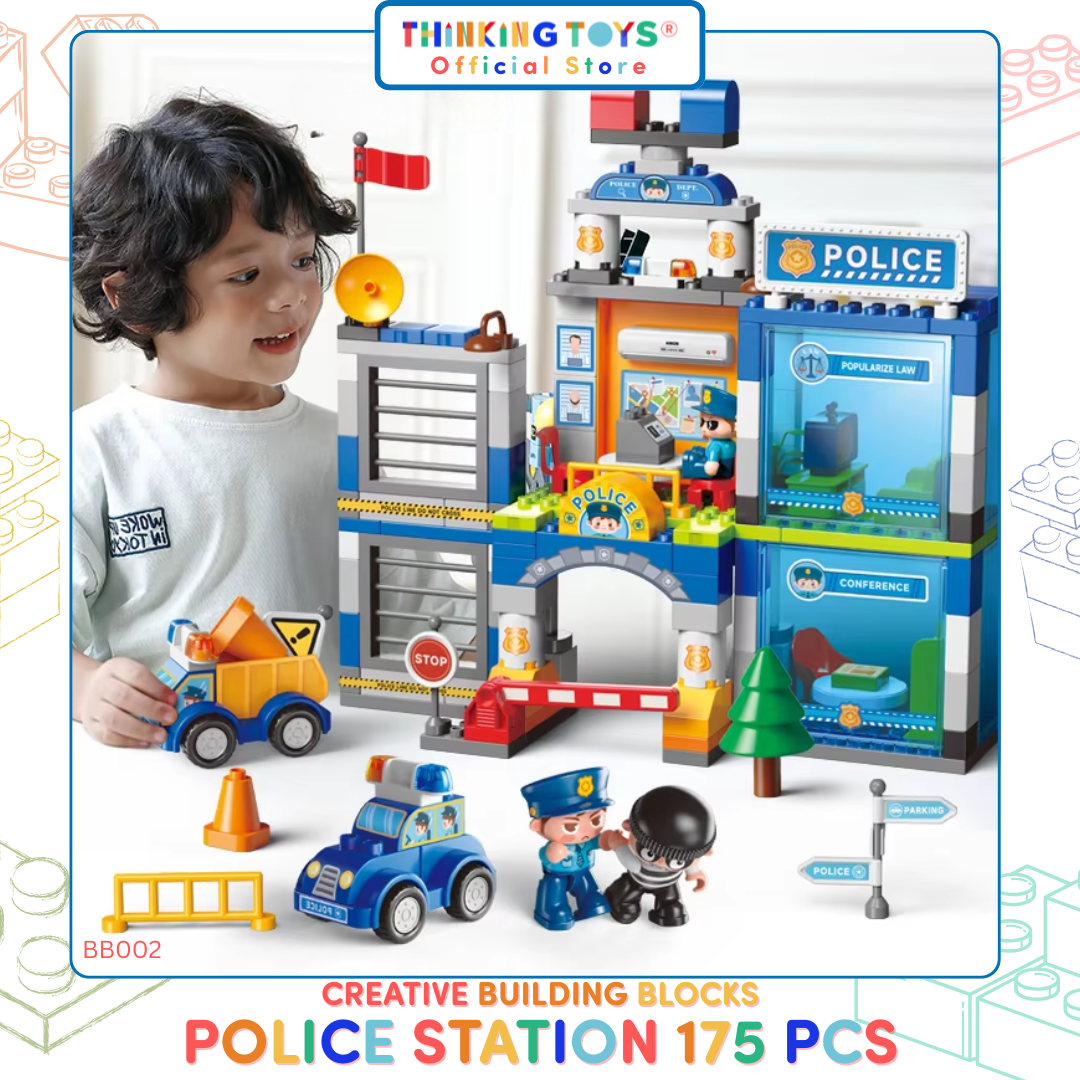CREATIVE BUILDING BLOCKS Police Station 175 PCS