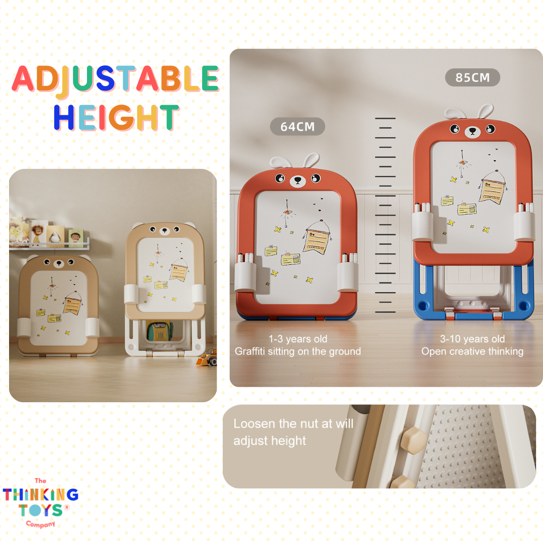 DB001, 2 in 1 Drawing Board with Chair, The 2 in 1 Drawing Board with Chair is perfect for little artists. Featuring a dual-sided board and child-sized chair, it supports art, writing, and study. Encourages creativity, focus, and motor skill development.