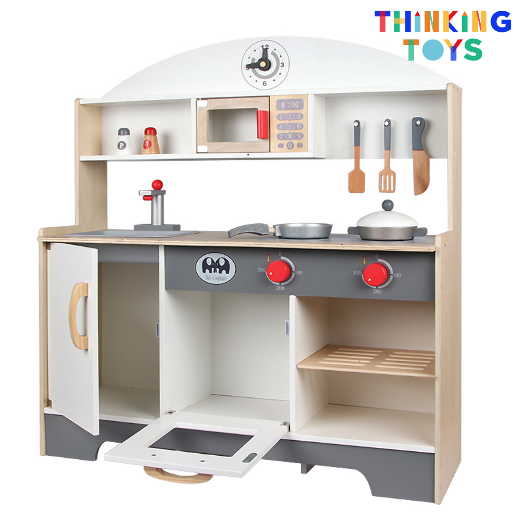 KP002, PLAYSHOP Wooden Japanese Kitchen Playset, Brings cultural inspiration to pretend cooking, sparking imagination and social play among children.