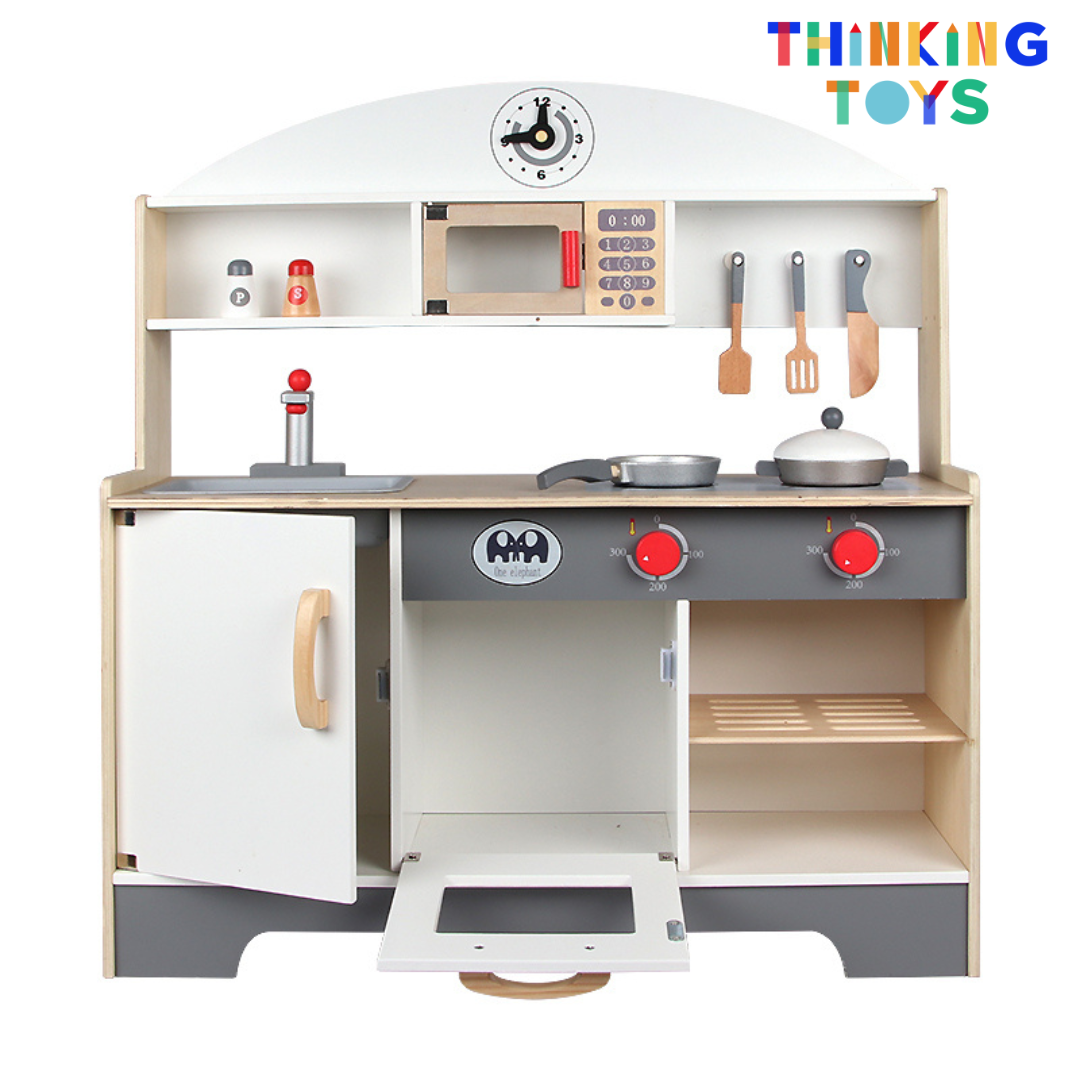KP002, PLAYSHOP Wooden Japanese Kitchen Playset, Brings cultural inspiration to pretend cooking, sparking imagination and social play among children.