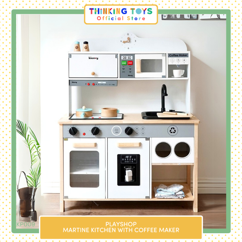 KP009, PLAYSHOP Martine Kitchen and Coffee Maker , Encourages role play and storytelling, letting little ones explore creativity in a cute, colorful setup.