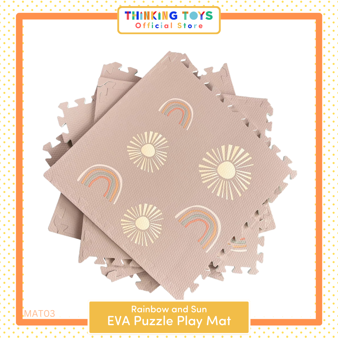 MAT003, Rainbow and Sun, Sparks curiosity with a themed design while protecting kids during active play.