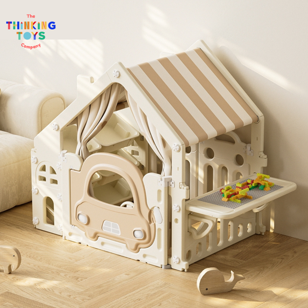 PH003-K, Car Play House, Promotes active play and gross motor development with a safe, fun sliding activity.