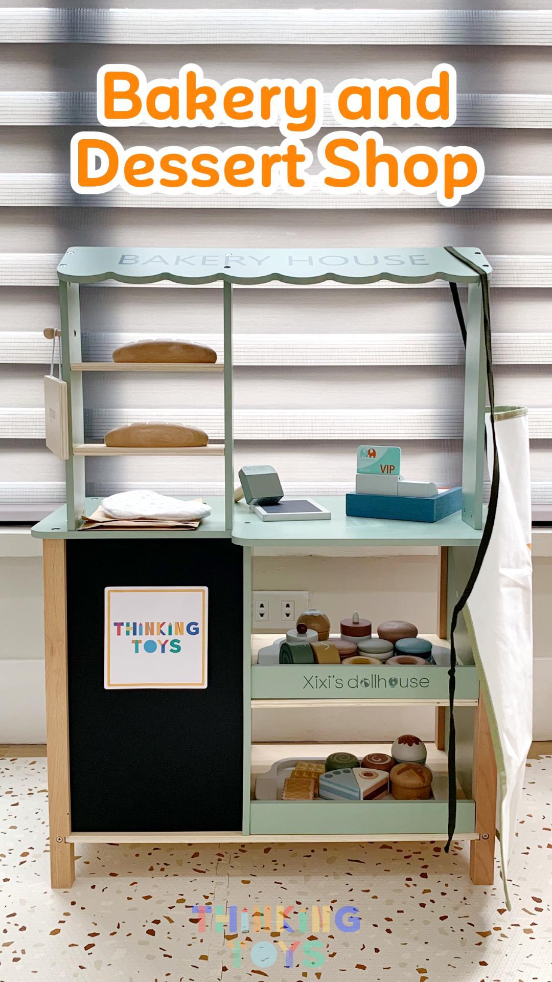 PP001, PLAYSHOP Bakery and Dessert Shop Playset, Encourages imaginative shopping, role play, and social learning while boosting creativity.
