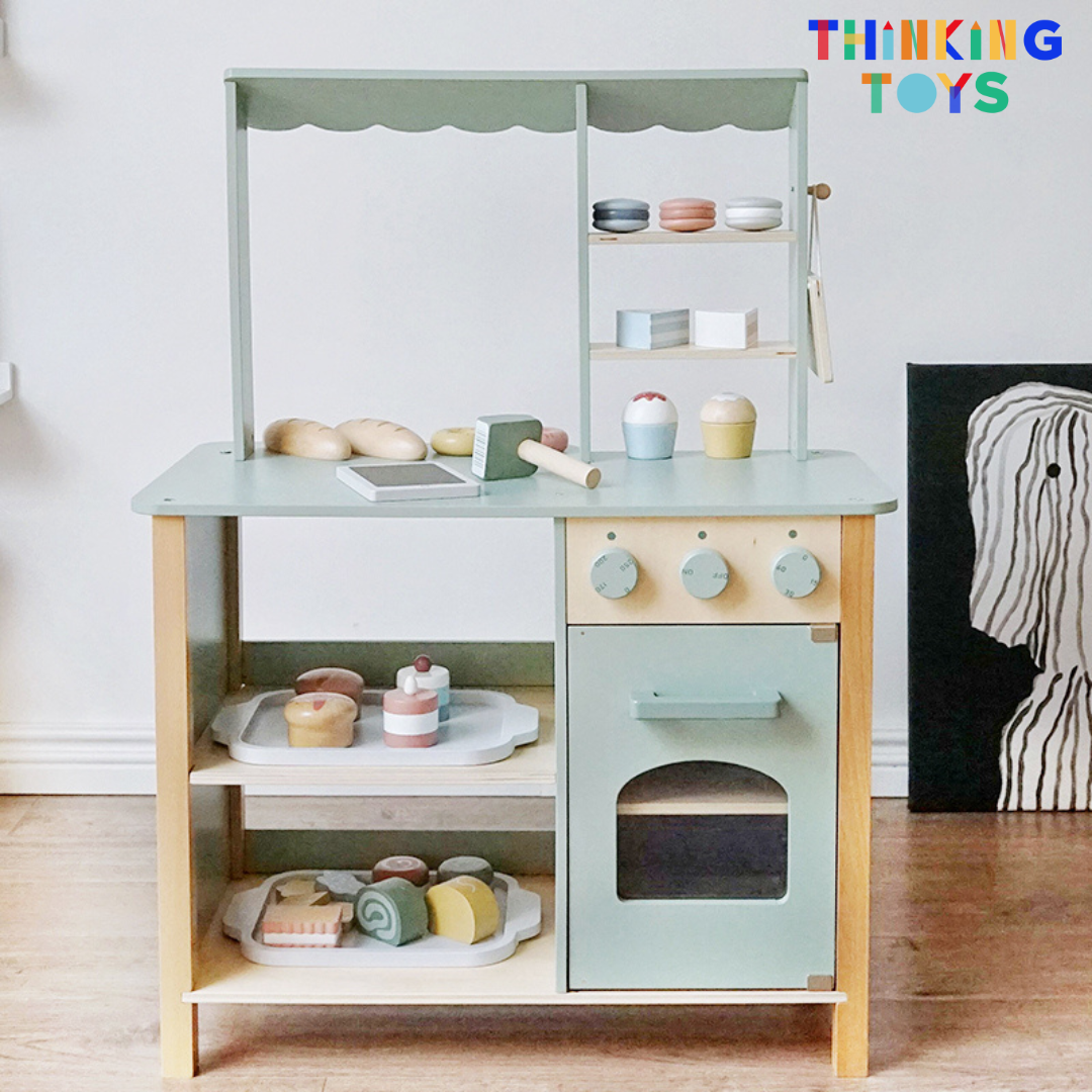 PP001, PLAYSHOP Bakery and Dessert Shop Playset, Encourages imaginative shopping, role play, and social learning while boosting creativity.
