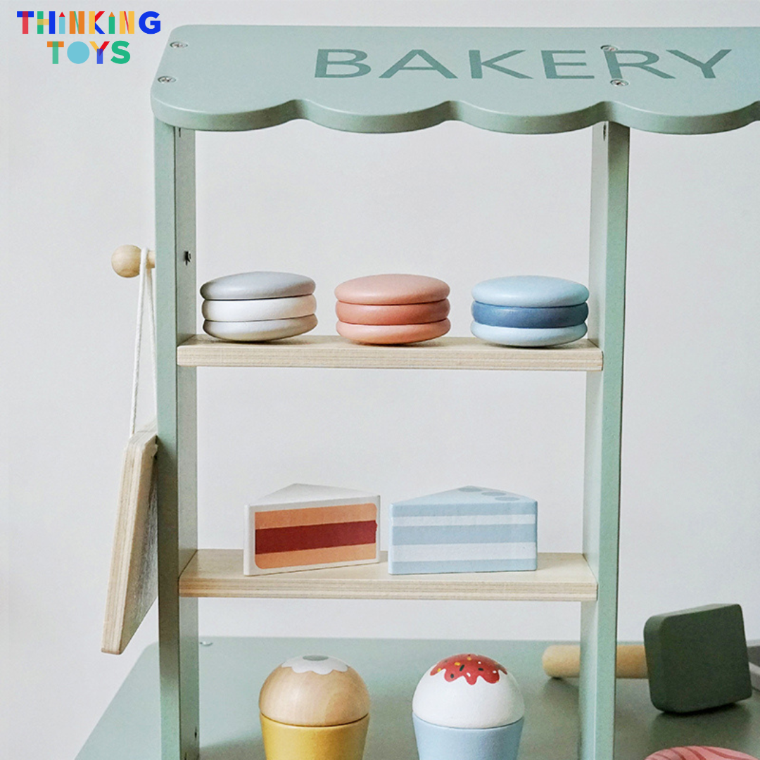 PP001, PLAYSHOP Bakery and Dessert Shop Playset, Encourages imaginative shopping, role play, and social learning while boosting creativity.