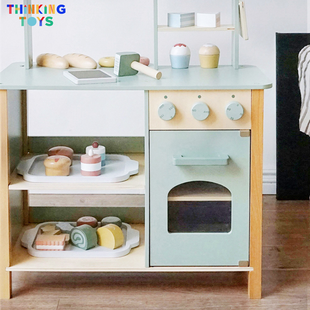 PP001, PLAYSHOP Bakery and Dessert Shop Playset, Encourages imaginative shopping, role play, and social learning while boosting creativity.