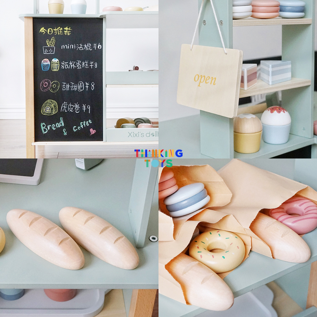 PP001, PLAYSHOP Bakery and Dessert Shop Playset, Encourages imaginative shopping, role play, and social learning while boosting creativity.