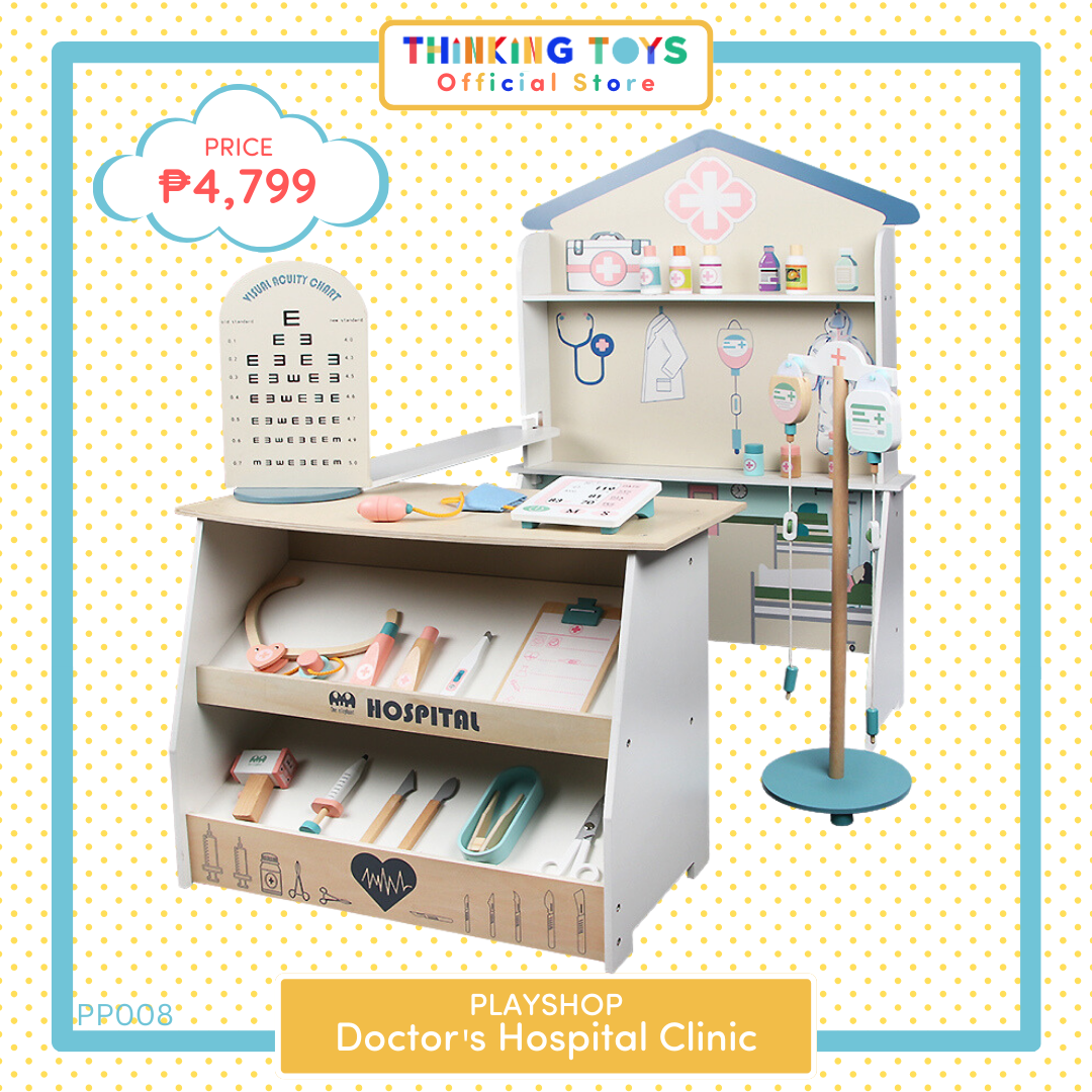 Wooden on sale hospital playset