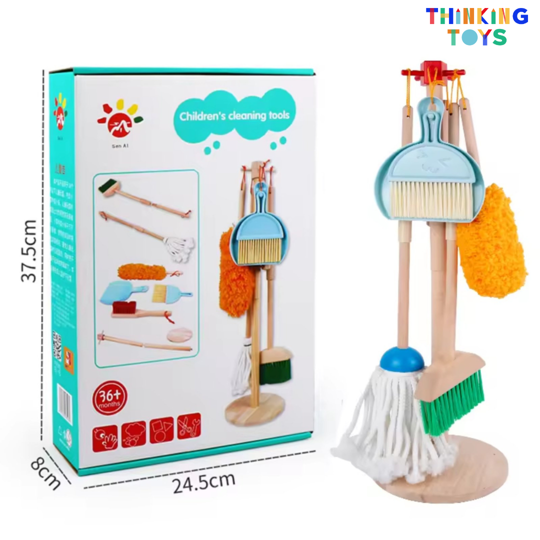 PP009, PLAYSHOP Kiddie-size Cleaning Tools, Inspires pretend dessert making that encourages creativity, imagination, and social play.