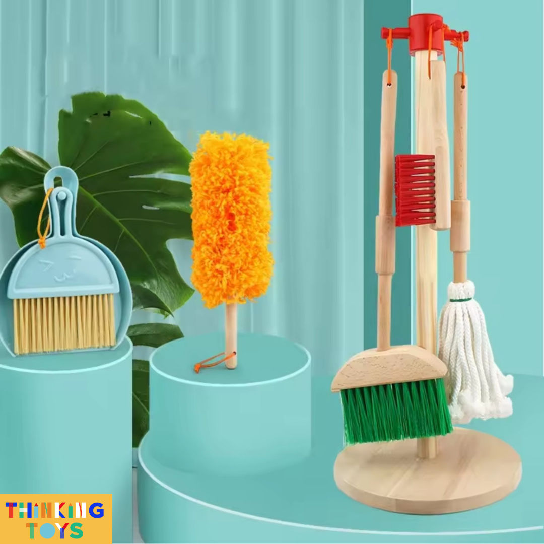 PP009, PLAYSHOP Kiddie-size Cleaning Tools, Inspires pretend dessert making that encourages creativity, imagination, and social play.