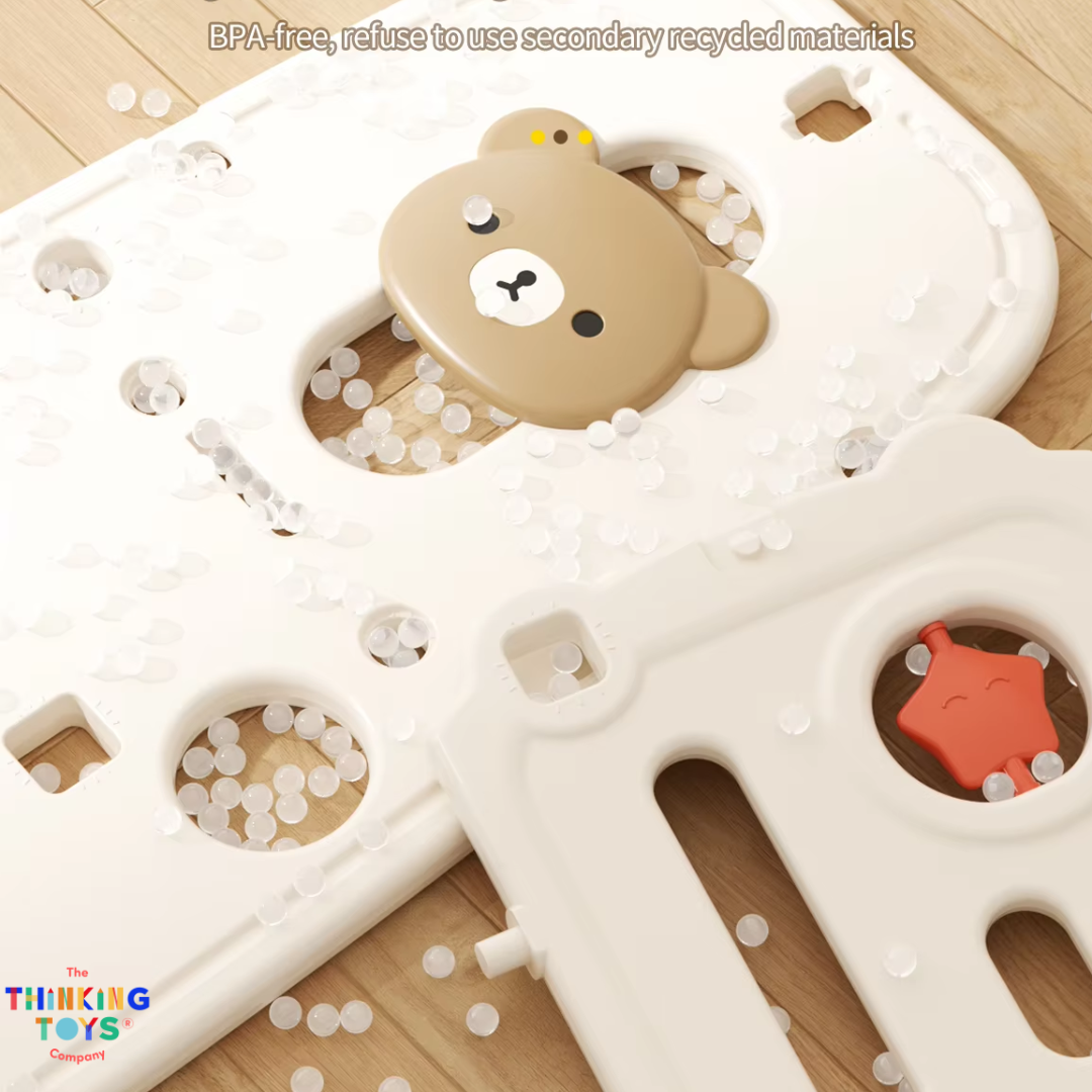 SL005, Teddy Single Slide, Combines swinging and sliding for social fun, creativity, and physical growth.