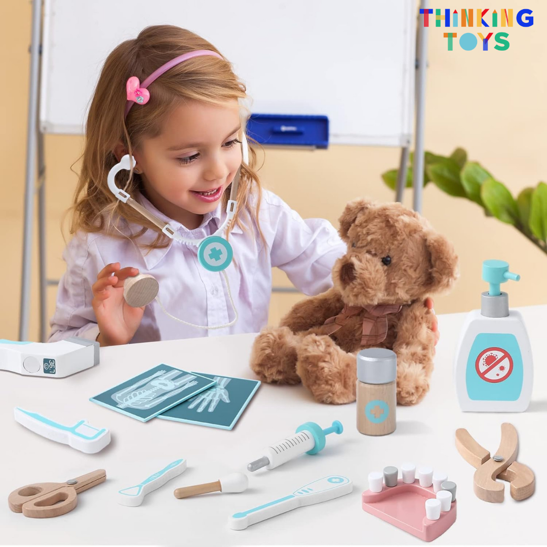 SP012, Medical Doctor’s Kit, Encourages role play that fosters empathy, problem-solving, and curiosity about healthcare.