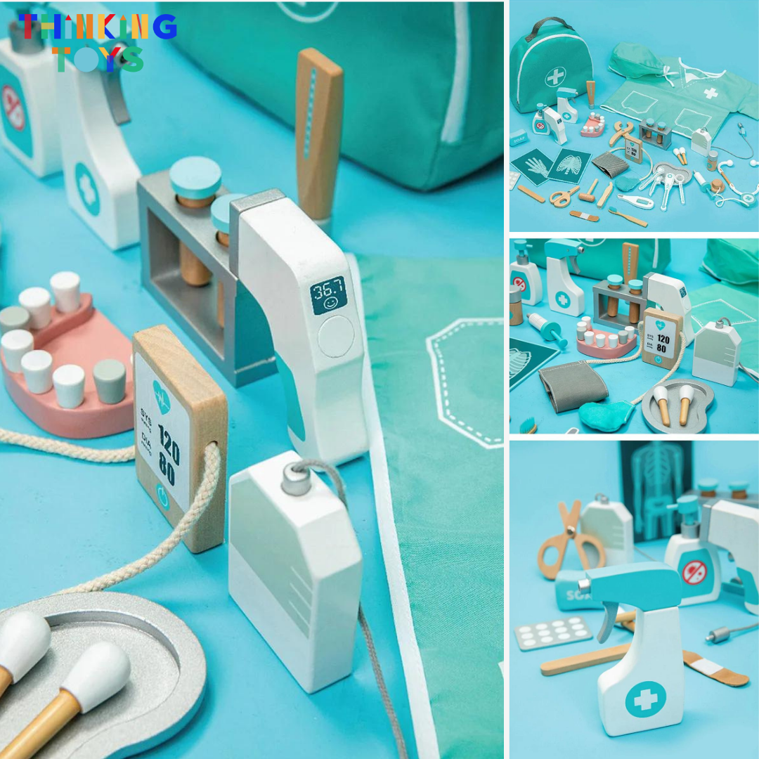 SP012, Medical Doctor’s Kit, Encourages role play that fosters empathy, problem-solving, and curiosity about healthcare.