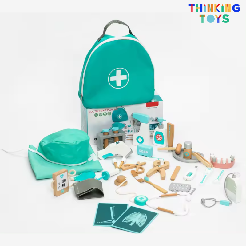 SP012, Medical Doctor’s Kit, Encourages role play that fosters empathy, problem-solving, and curiosity about healthcare.
