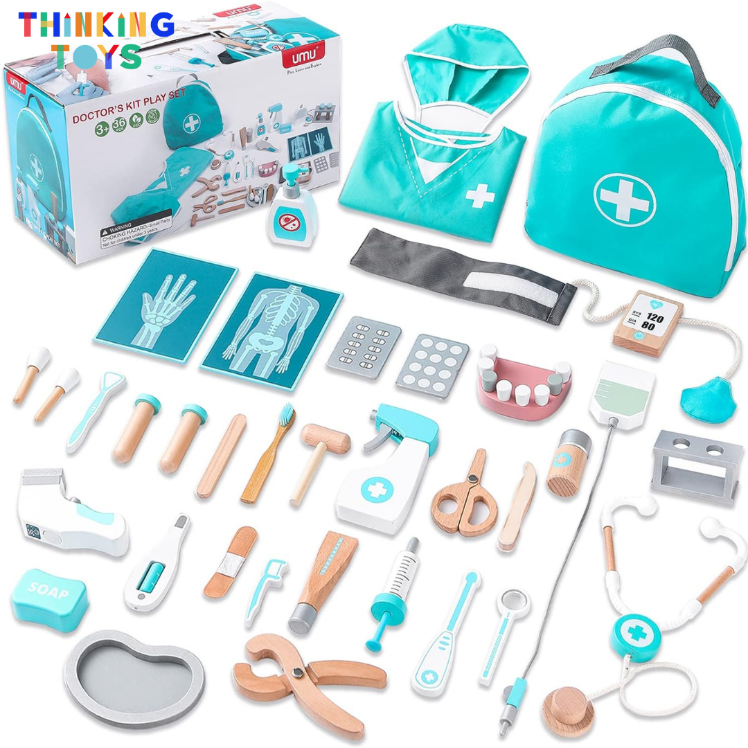 SP012, Medical Doctor’s Kit, Encourages role play that fosters empathy, problem-solving, and curiosity about healthcare.