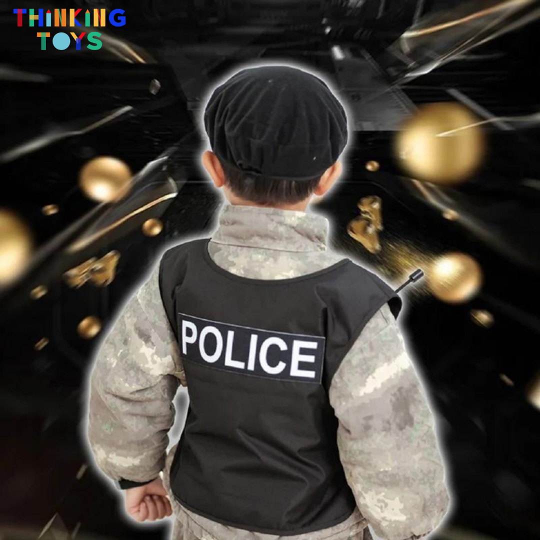 SP013, Police Officer Playset, Promotes hands-on learning of healthy habits through fun pretend cooking activities.
