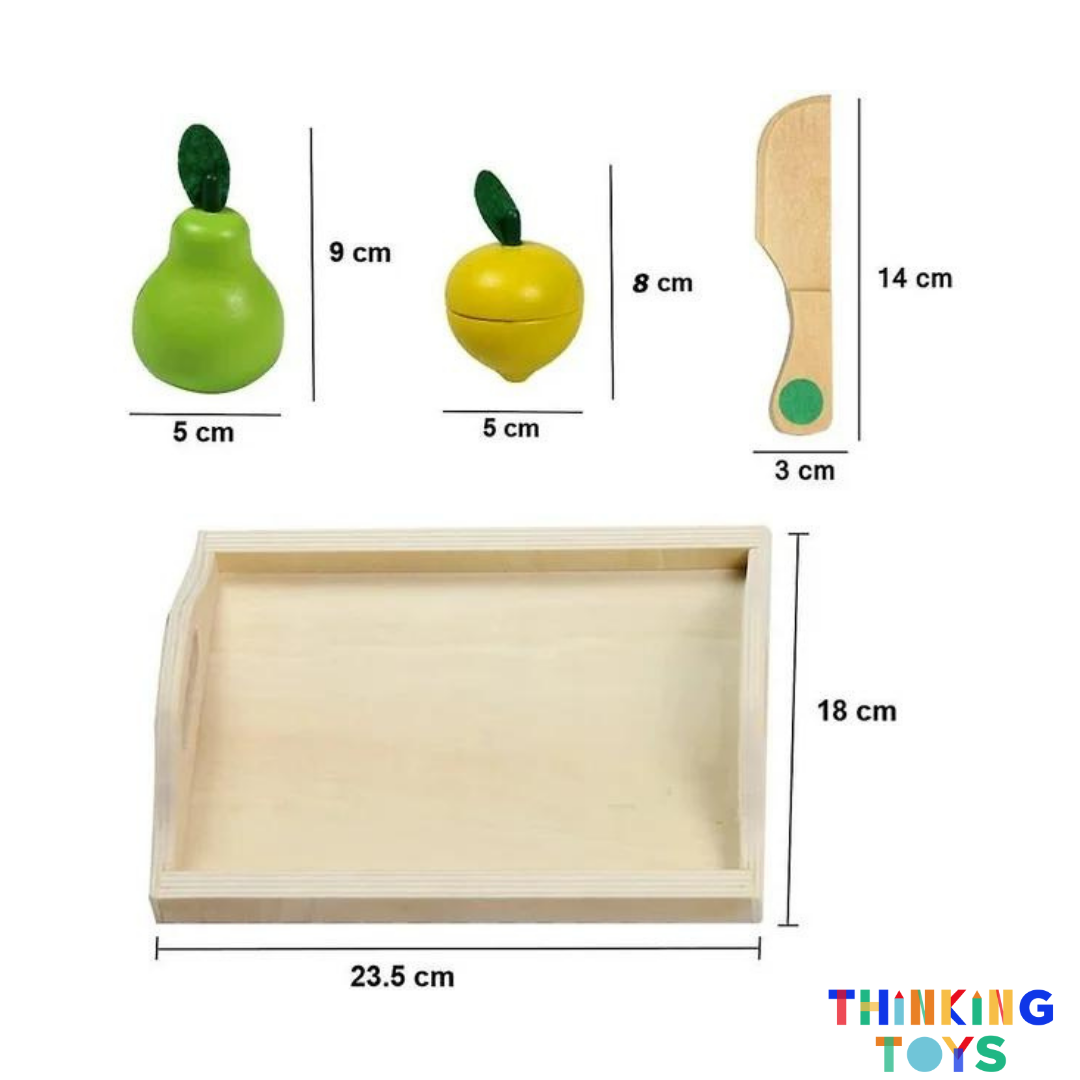 SP014, 9-Piece Fruits Slicing Set, Builds motor skills and creativity with interactive pretend food preparation play.