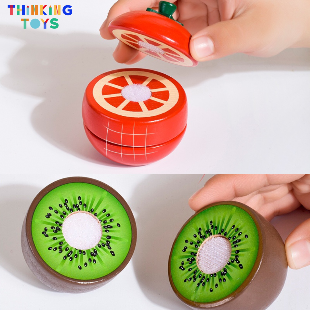 SP015, 40-Piece Fruits and Vegetables Slicing Set, Inspires social imagination as children host tea parties, share stories, and create fun.