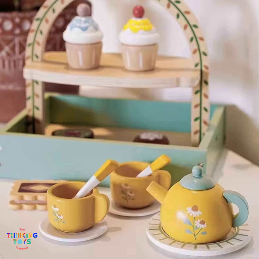 SP017, Royal Tea Set, Sparks joy in role play as kids imagine baking, serving, and sharing sweet creations.