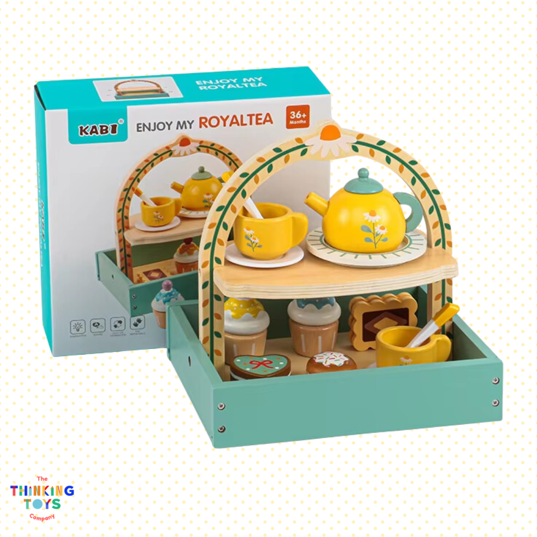 SP017, Royal Tea Set, Sparks joy in role play as kids imagine baking, serving, and sharing sweet creations.