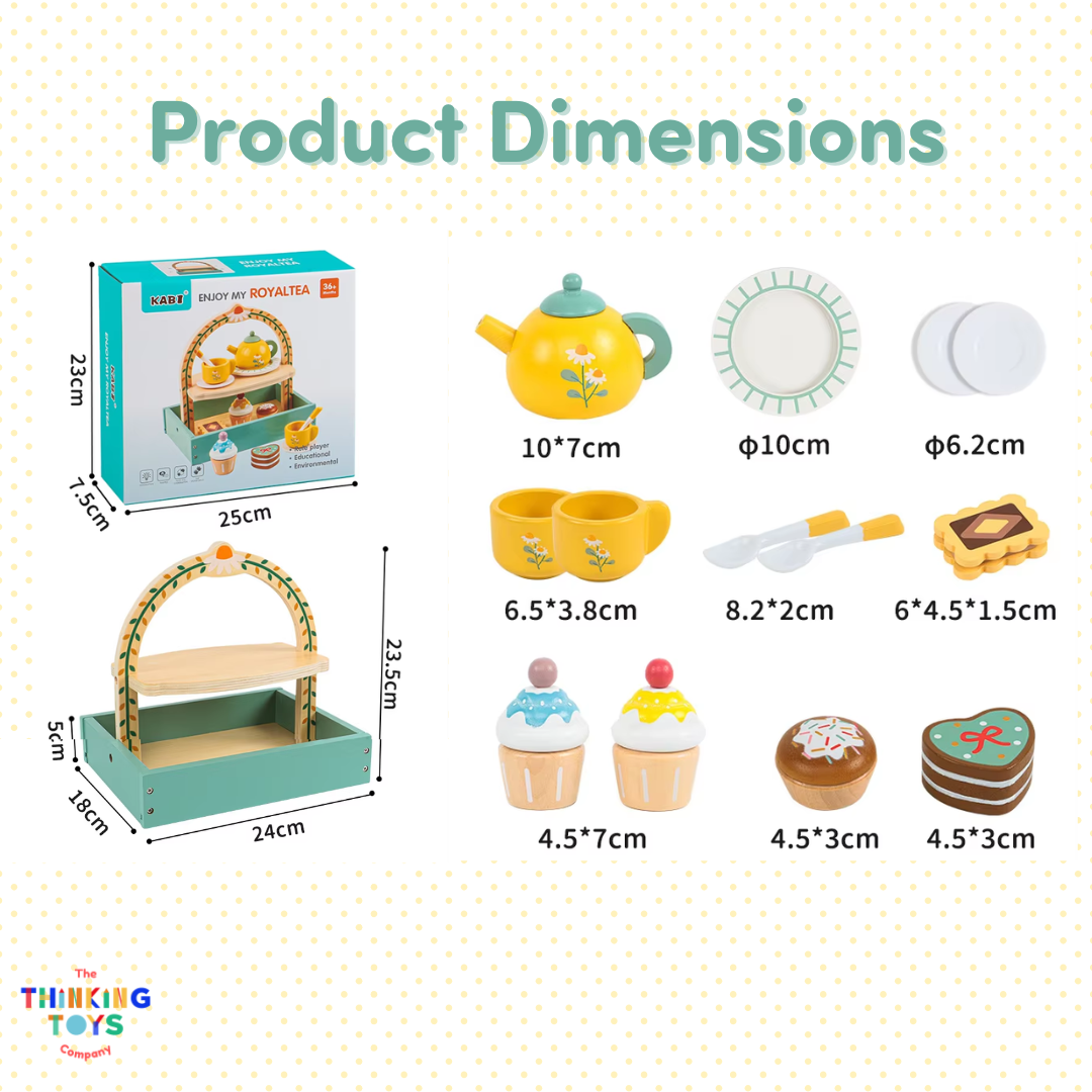 SP017, Royal Tea Set, Sparks joy in role play as kids imagine baking, serving, and sharing sweet creations.
