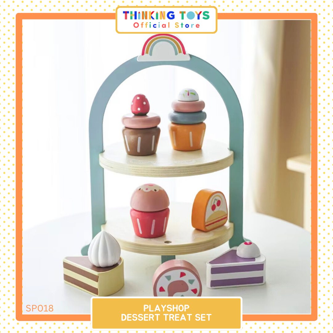 SP018, PLAYSHOP Dessert Treats, Supports creativity and pretend cooking while strengthening role play and motor skills.