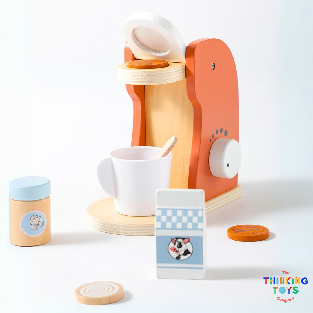SP021, PLAYSHOP Classic Coffee Maker, Develops imagination and coordination as kids pretend to bake and create recipes.