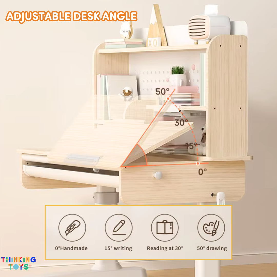 ST001, ERGONOMIC STUDY DESK, Encourages creativity, role play, and storytelling through pretend cooking activities.