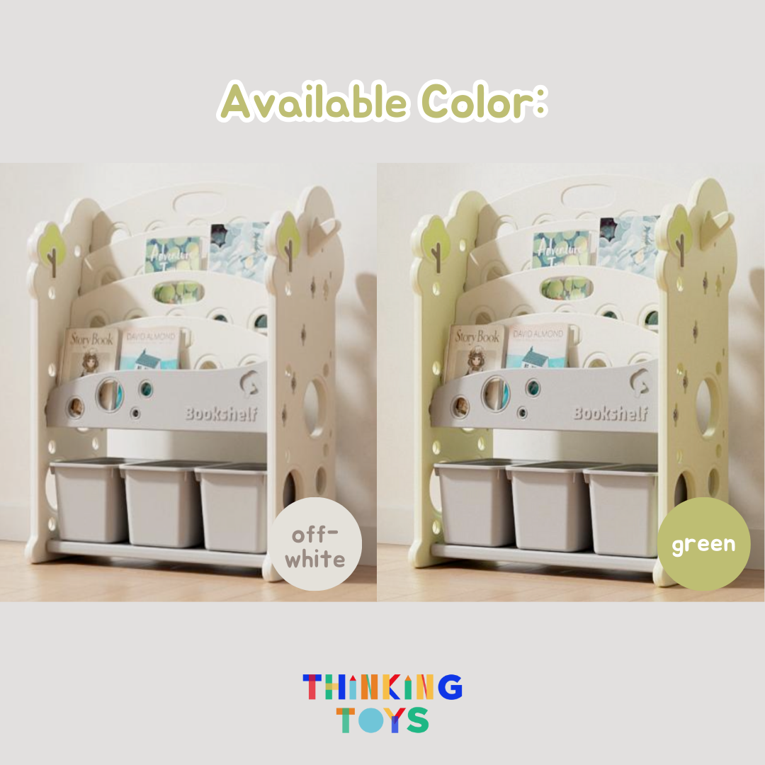 SU003-G, Treehouse Bookshelf GREEN, Encourages independent reading and organization with a clean, child-friendly design.