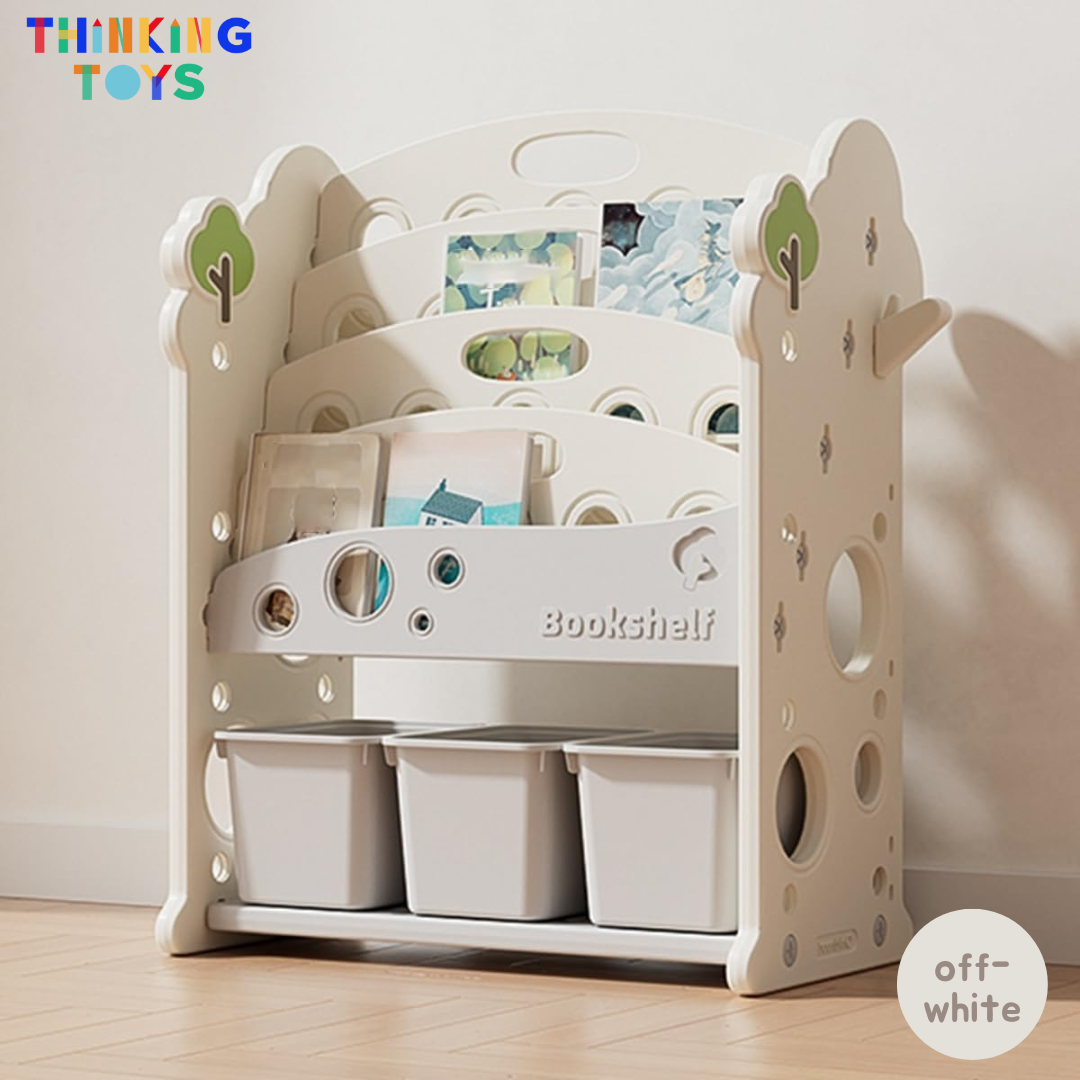 SU003-G, Treehouse Bookshelf GREEN, Encourages independent reading and organization with a clean, child-friendly design.