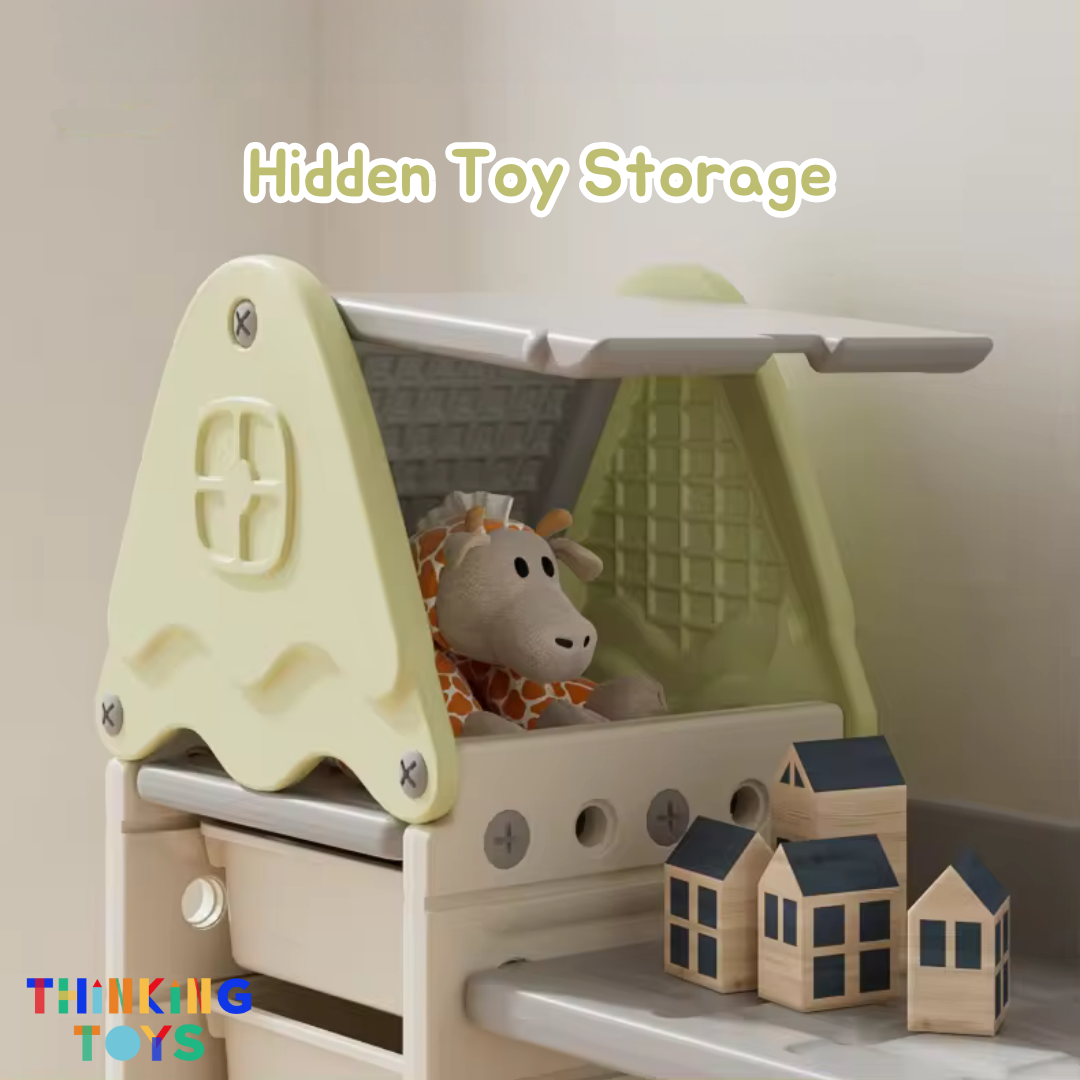SU005, Single Treehouse Toy Shelf, Inspires storytelling and role play adventures in a whimsical, child-friendly space.