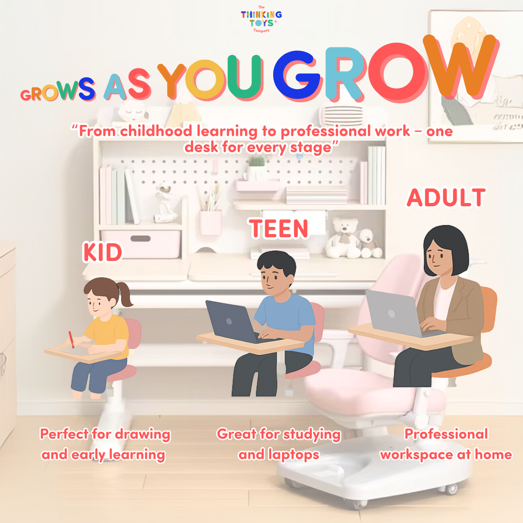 GROW-WITH-U Ergonomic Study Desk