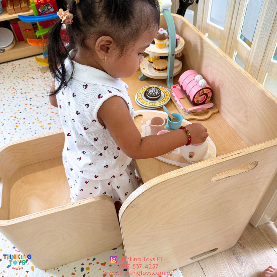 GROW-WITH-U 9-in-1 Montessori Cube Table & Chairs