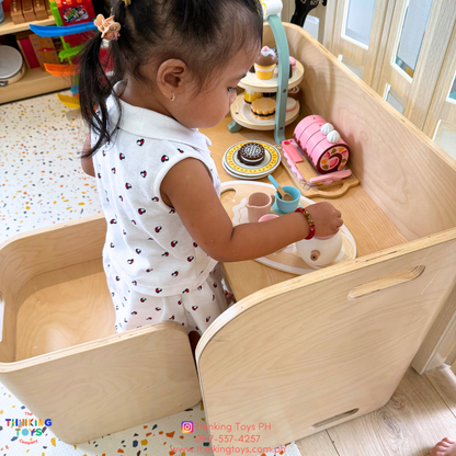 GROW-WITH-U 9-in-1 Montessori Cube Table & Chairs
