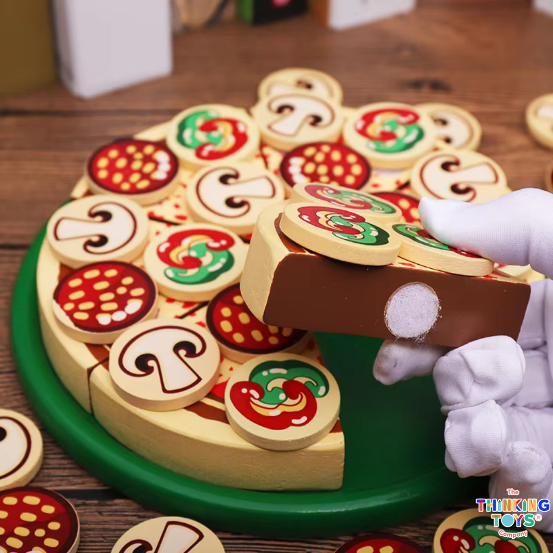 Wooden Slicing Pizza
