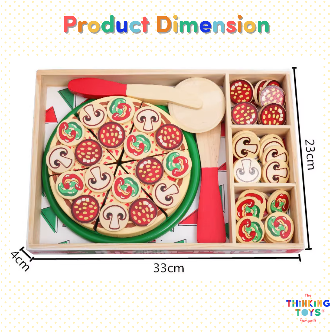 Wooden Slicing Pizza