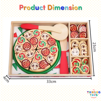 Wooden Slicing Pizza