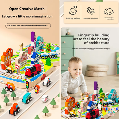Urban Building Blocks with Mini Train