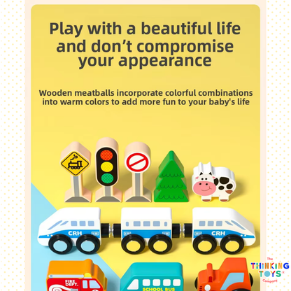 Urban Building Blocks with Mini Train