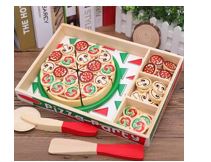 Wooden Slicing Pizza